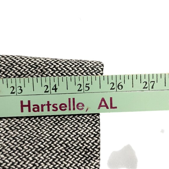 Chaps Womens Wool & Velvet Blazer Gray Tweed Size 8 Equestrian Classic Old Money - Picture 7 of 8